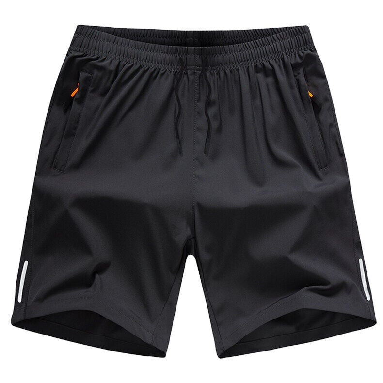 Men's Casual Solid Color Zipper Pocket Shorts – Summer Essential