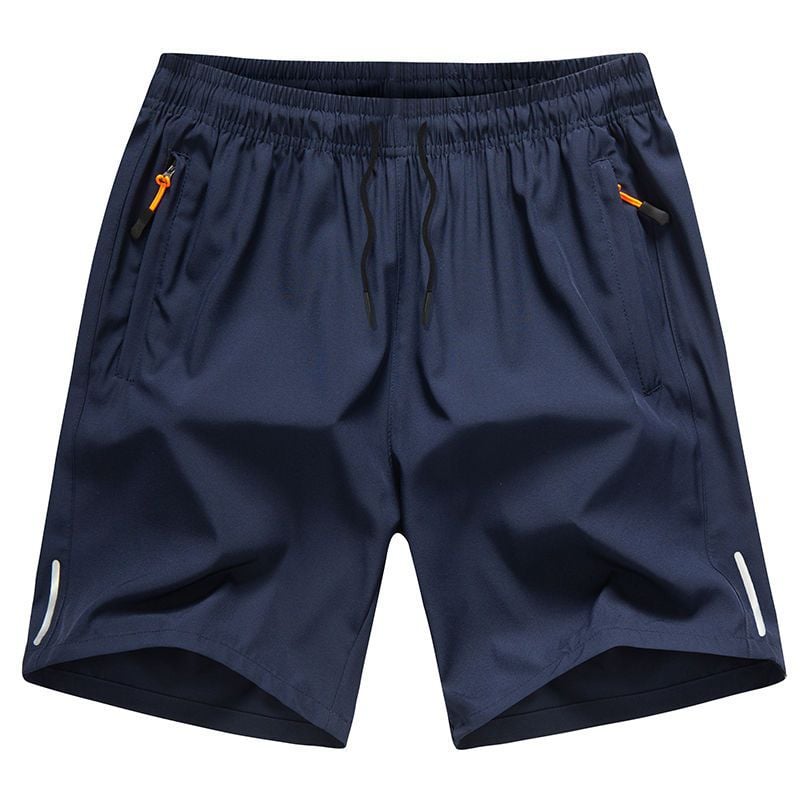 Men's Casual Solid Color Zipper Pocket Shorts – Summer Essential