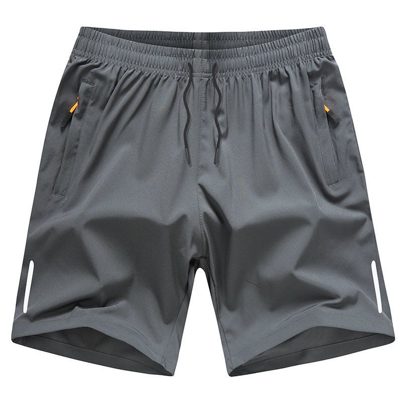 Men's Casual Solid Color Zipper Pocket Shorts – Summer Essential