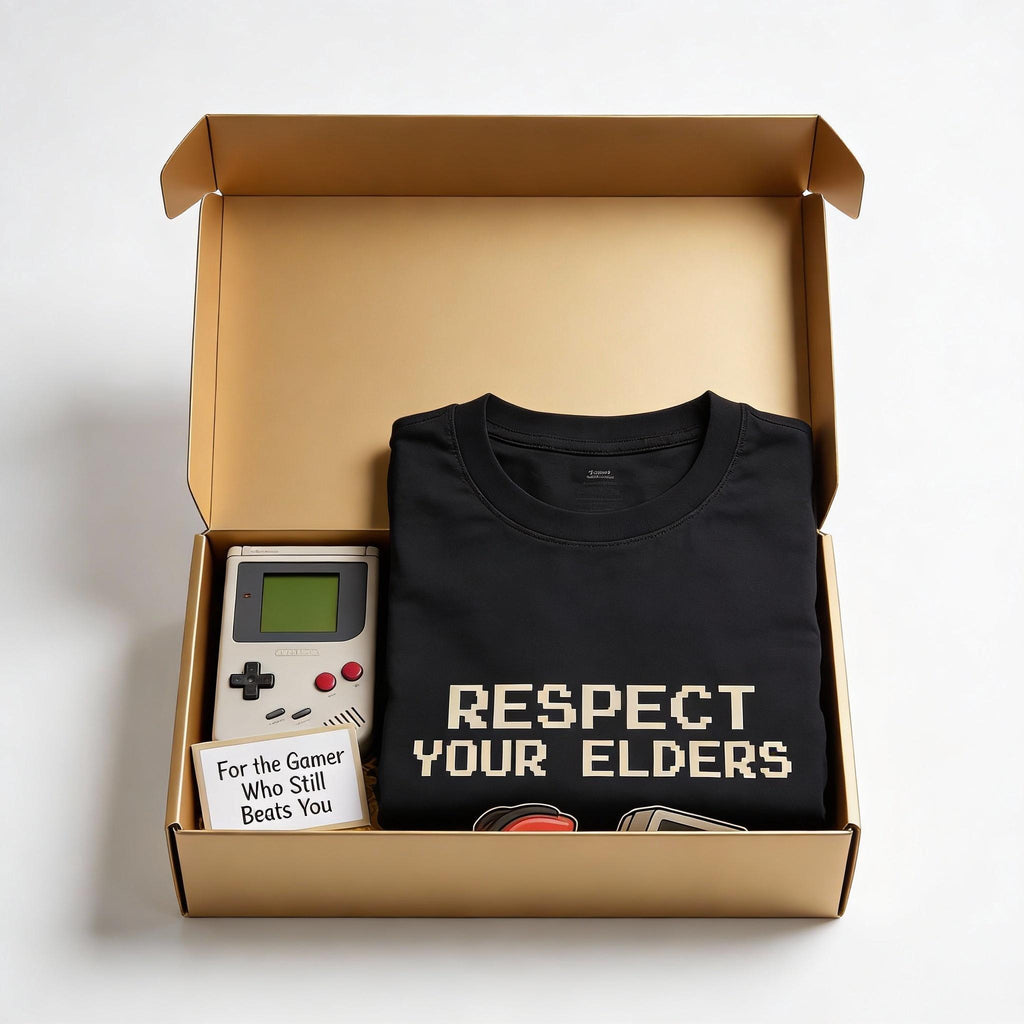 "Respect Your Elders" Retro Gaming T-Shirt