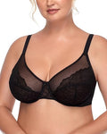 🔥2025 HOT SALE-49% OFF🔥Unlined Comfort Unpadded Full Coverage Plus Size Underwire Br5